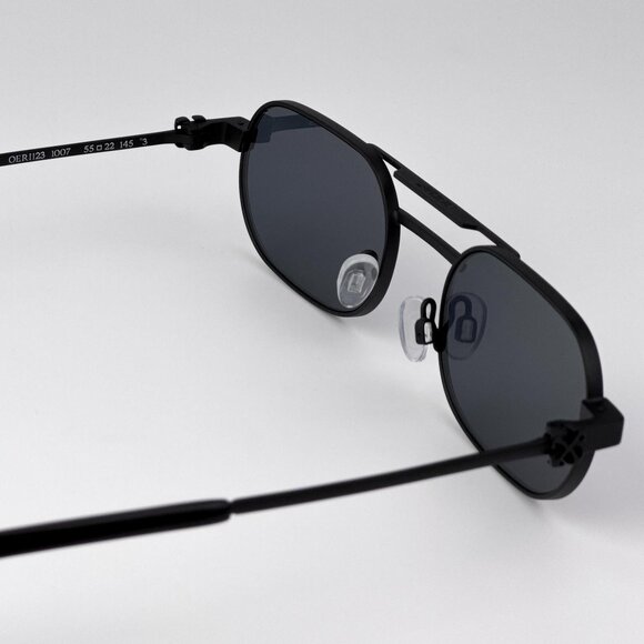 Off-White VAIDEN Men Sunglasses – Black Oval Frame | Model OERI123 1007 - Picture 8 of 12